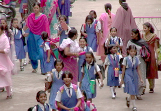 Schoolgirls in India