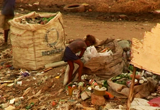 Brazil Girl on dump